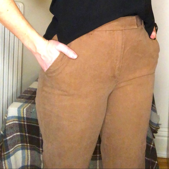 Frank & Oak Tan Textured Pants - Picture 2 of 7